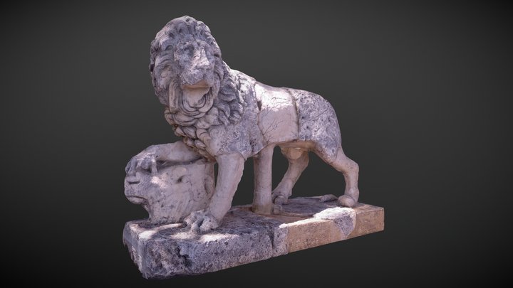 Statue of Lion 3D Model