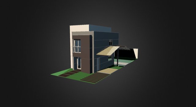 Casa Tipo - Volumetria | Construtora Tríade 3D Model