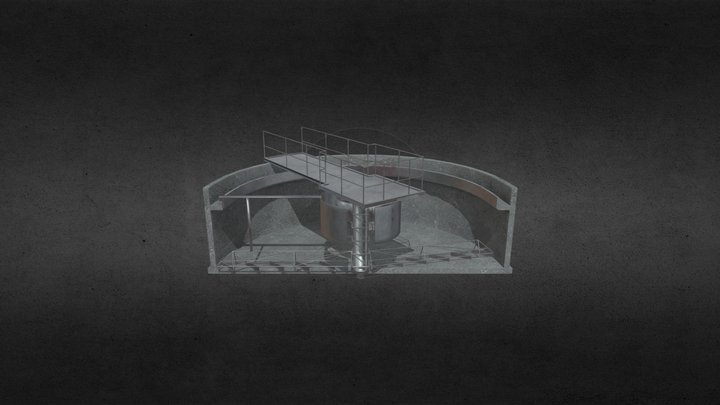 TanqueTratamiento_CorteAnimado 3D Model