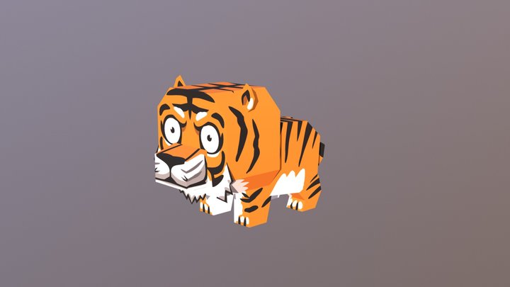Tiger Obj 3D Model