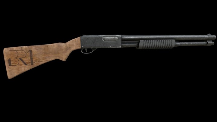 Shotgun st870 3D Model