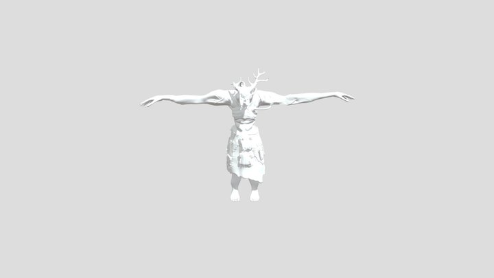 Untextured Kee Wakw2 3D Model