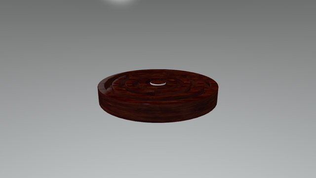 Modern Wood (Mahogany) Pigs in the Clover 3D Model