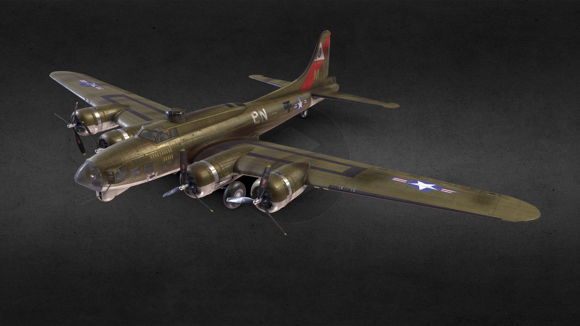 Boeing B-17 Flying Fortress Download Free 3D Model By, 50% OFF