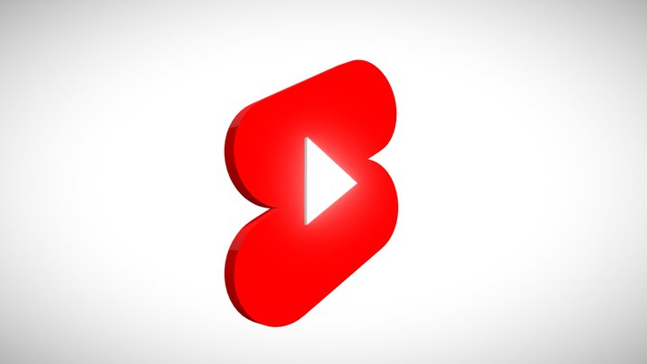 YouTube Shorts Logo 3D Model