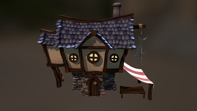 Medieval House 3D Model