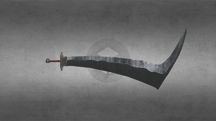 MTG & DnD great sword 3D Model