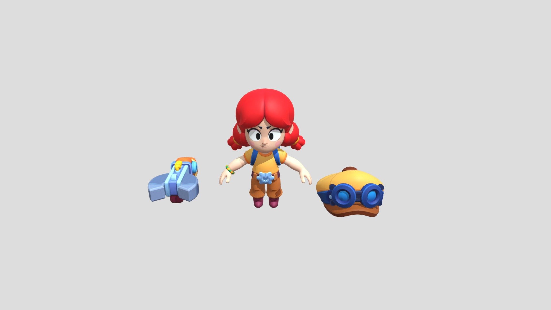 BRAWL STARS JESSIE WITHOUT HAT - Download Free 3D model by Brawl2024.  (@Brawl2023.) [36f0073]