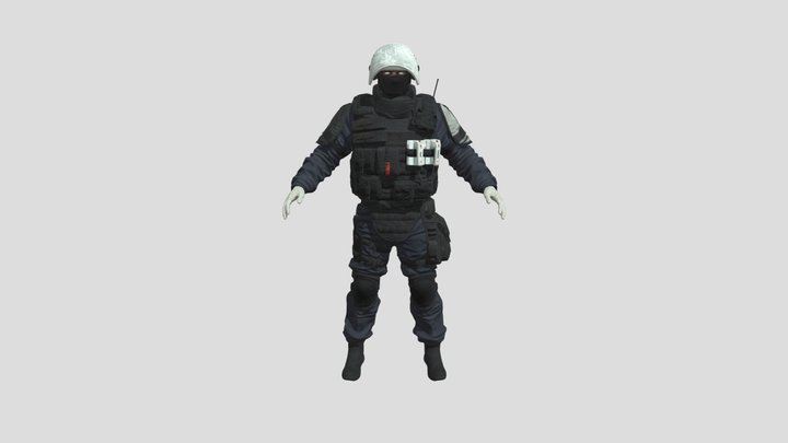 (R6)  Gustave "Doc" Kateb 3D Model