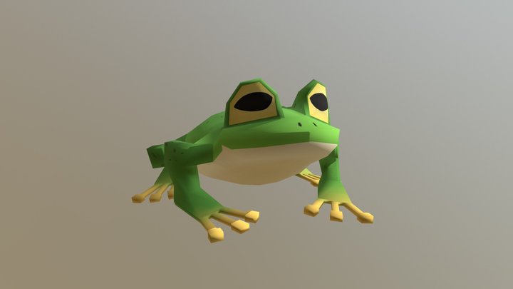 Toy Frog 3D Model
