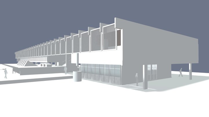 1966 - GRUPO ESCOLAR VILA FERRAZÓPOLIS 3D Model