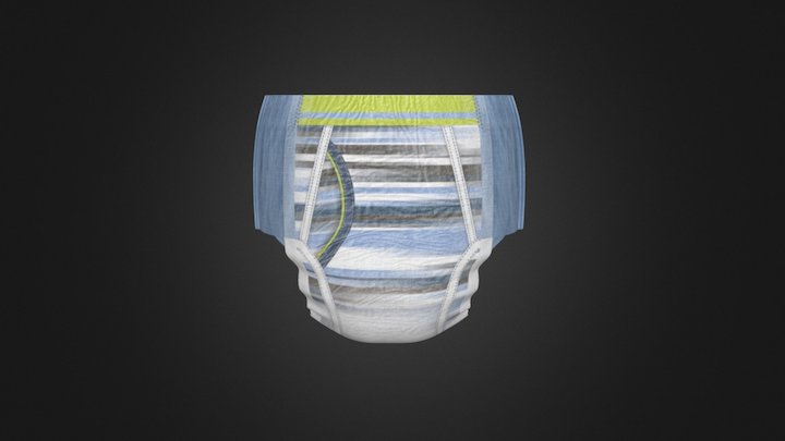 GoodNites Training Pant_Size 5.5_Boy 3D Model