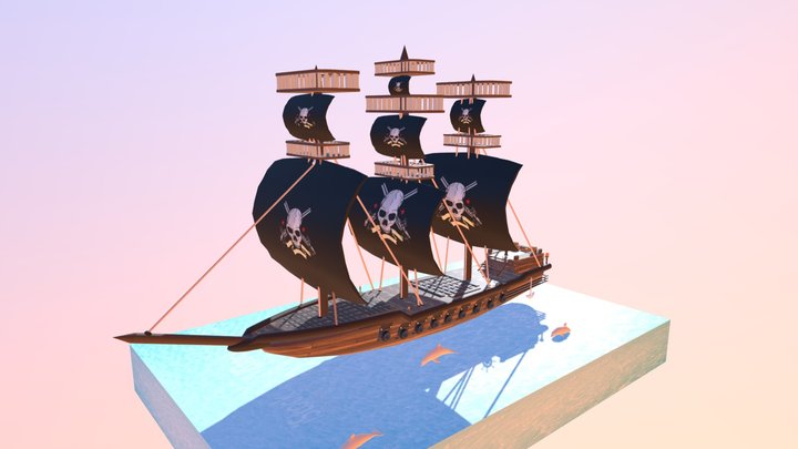 Barco pirata 3D Model