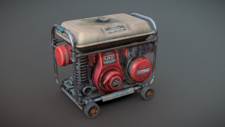 Old Fuel Generator (Generator Dilemma) 3D Model