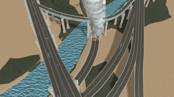 Waterbury Bridge | Tornado 3D Model