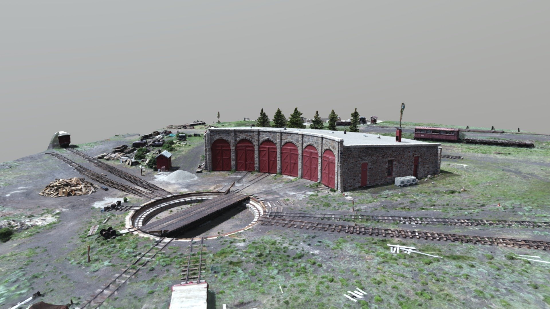 Round House Como, Colorado — Sketchfab embed 3D viewer