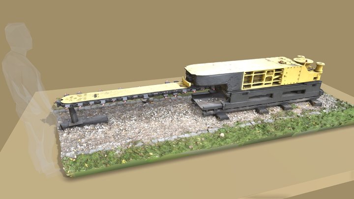 Coal Cutting Machine (Wrębiarka) 3D Model