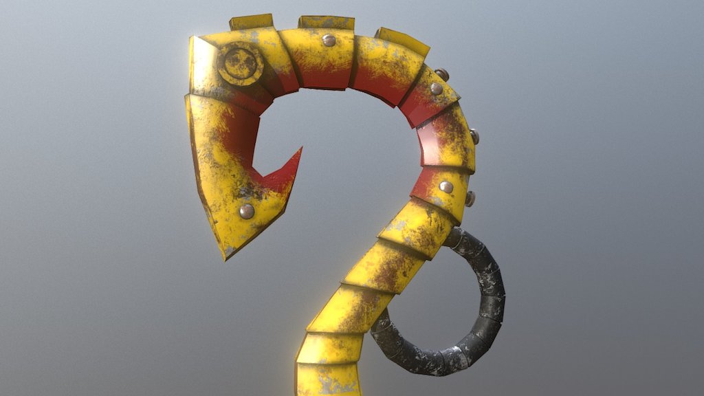 Pudge Hook with Blitzcrank Skin 3D model by Lean Cruzada