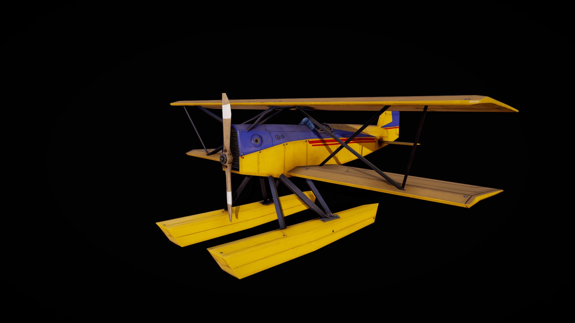 Seaplane - 3D model by Bastien De Santis (@Bastien.De.Santis) [36f9eb8 ...