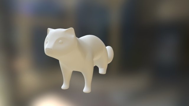 Cute Red Panda 3D Model
