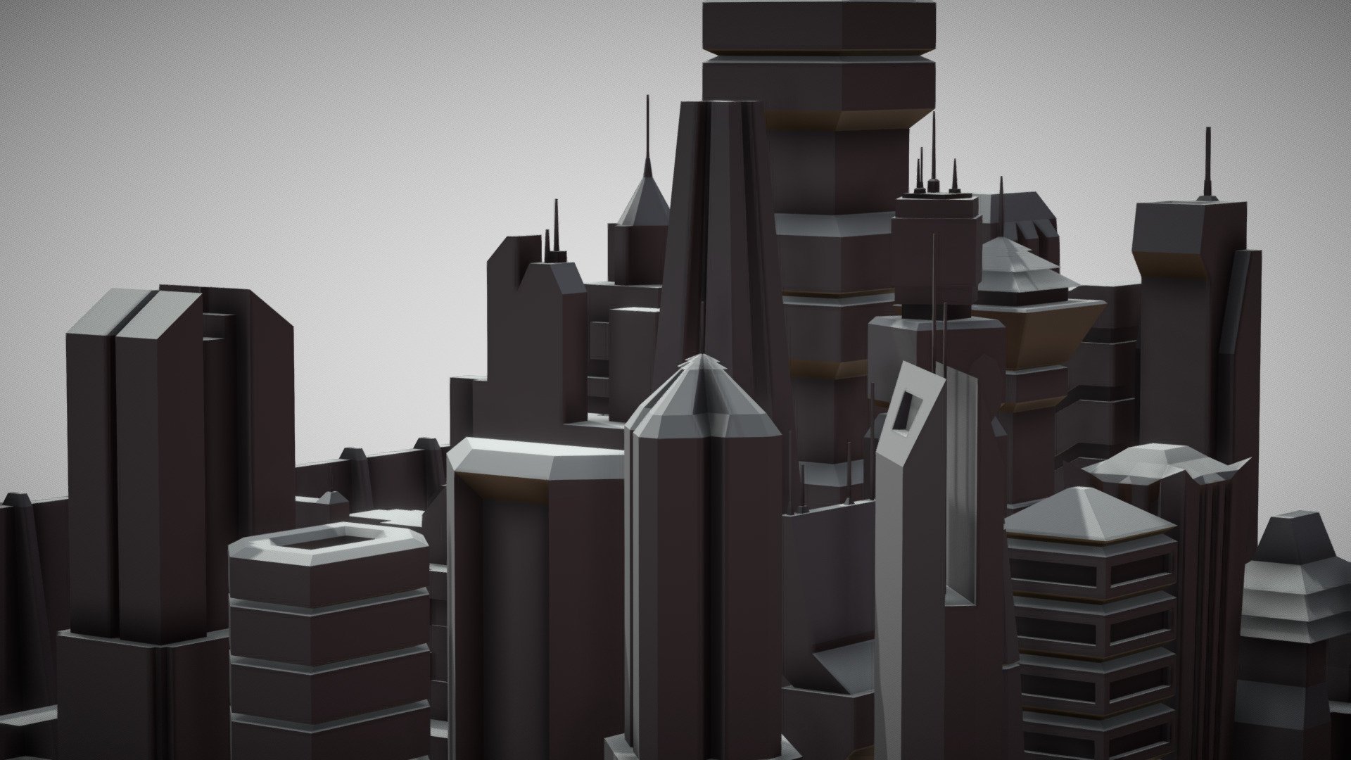 Cyber City - 3D model by wasabicats [36fb769] - Sketchfab