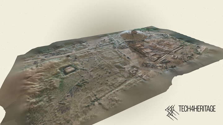 Ancient Babylon archaeological site 3D Model