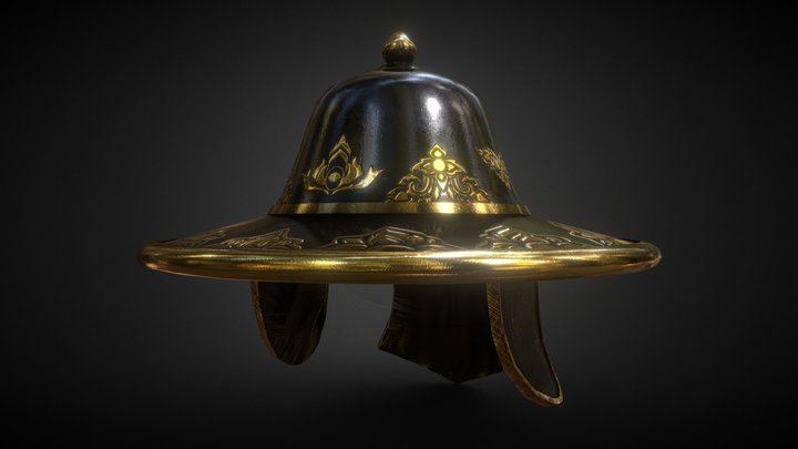 Ayutthaya Helmet (Thai Ancient Warrior) 3D Model
