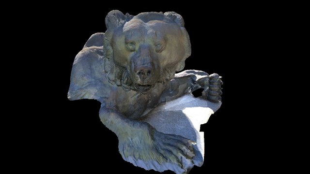UC Berkeley Campus - Bear head 3D Model
