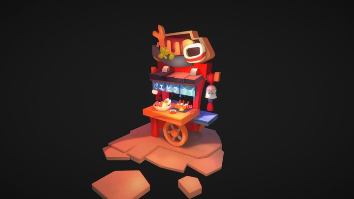 Japanese street food 3D Model