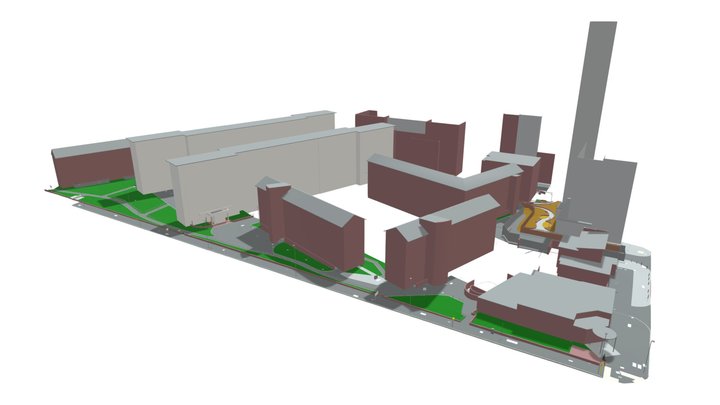 BIM Model - LOD3 - Estate Topographical 3D Model