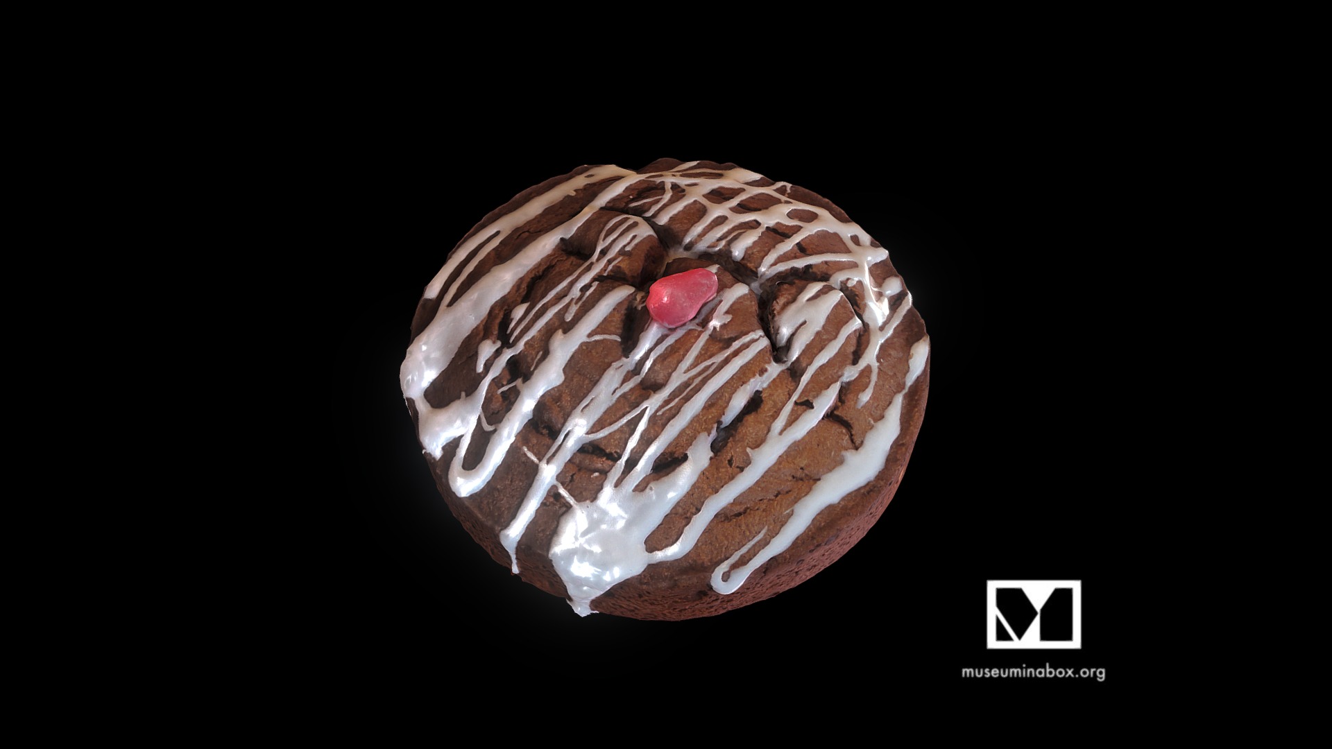 3D model Cake. - This is a 3D model of the Cake.. The 3D model is about a cake with a cherry on top.