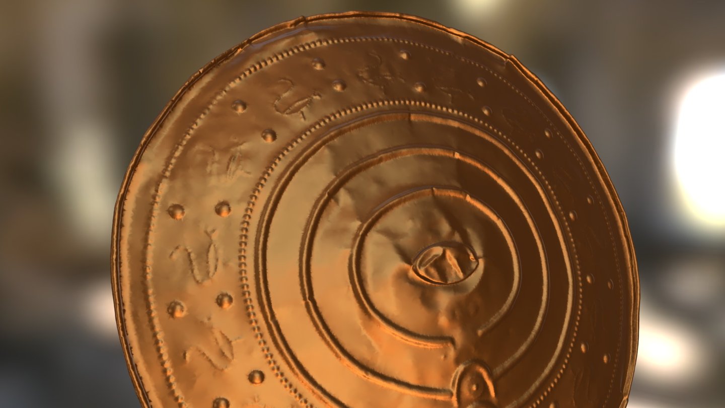 Nackhälleskölden - Laser-scanned Bronze Shield