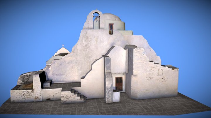 Panagia Paraportiani, Mykonos 3D Model