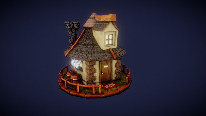 Game_House 3D Model