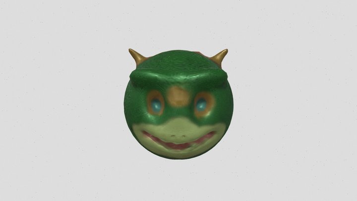 2 faced mandrake mask 3D Model