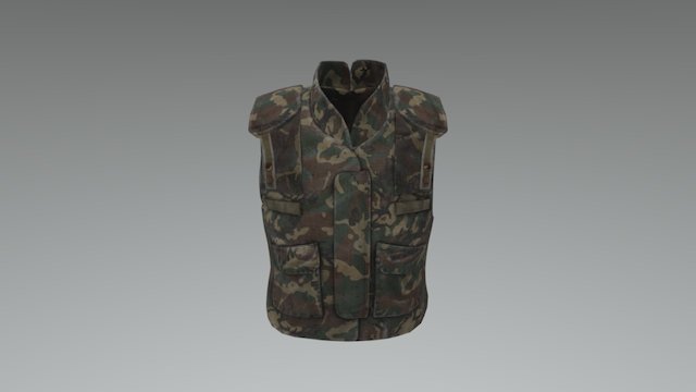 US Pasgt Armor 3D Model