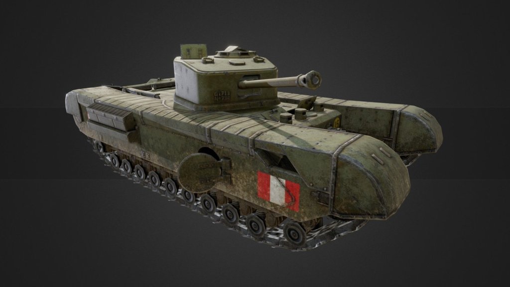 Churchill Mk. VII Infantry Tank - 3D model by Company of Heroes ...