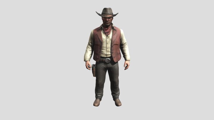 CowBoy 3D Model