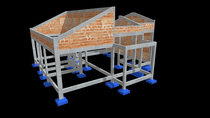 Estrutura Residência N & E 3D Model