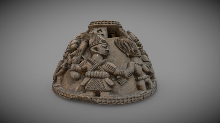 BIRRC-D0083 - Divination bowl (lid) 3D Model