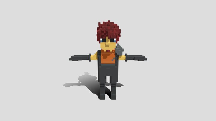100 Characters in voxel, medieval, cyber punk 3D Model