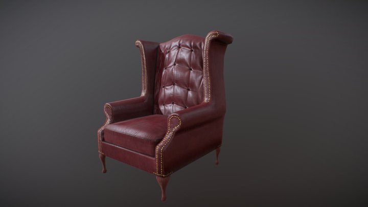 Armchair_low 3D Model