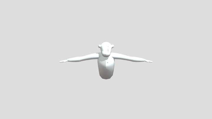Gorilla-tag-fan-game-player-model-rigged 3D Model