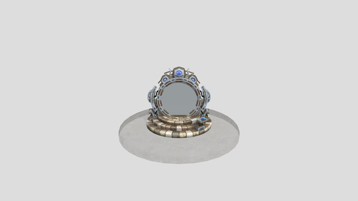 Ancient Stone Portal – Gratis 3D-model STL