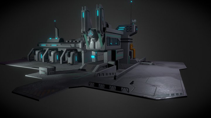 Sci-Fi Laboratory 3D Model
