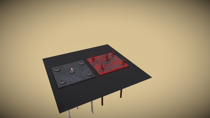 SwitchNTrap: Bloody Spike Traps For Unity 3D Model