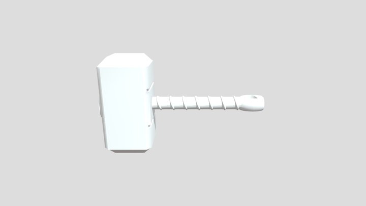 Copy Of Mjolnir Keychain (1) 3D Model