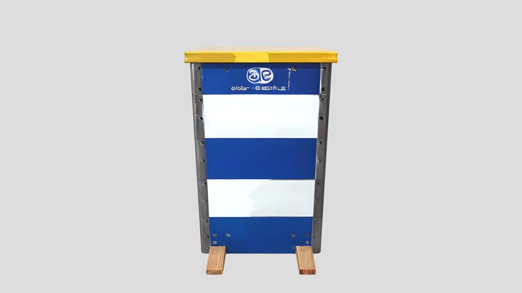 Stacked wooden and metal gym vaulting box