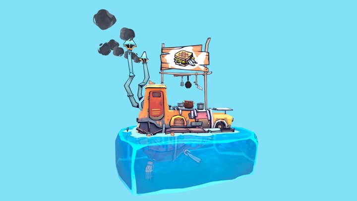 Flotsam - FoodTruck 3D Model