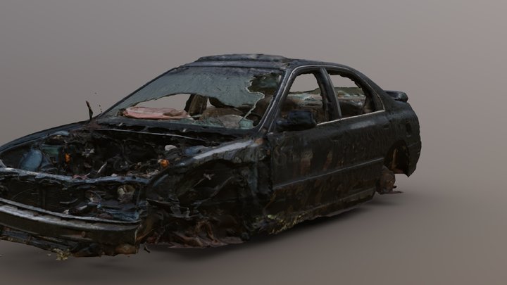 Scrapped car 3D Model